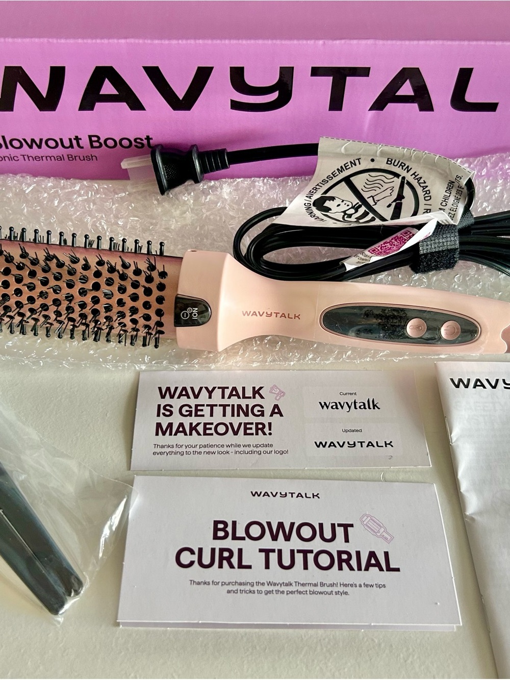 [NEW] Wavytalk Thermal Brush Blowout Boost 1.5″ Sakura Pink